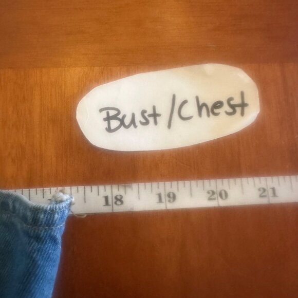 Carreau Sport Vintage 90s Denim Overall Dress Blue Size 13/14 With Pockets - Picture 3 of 7